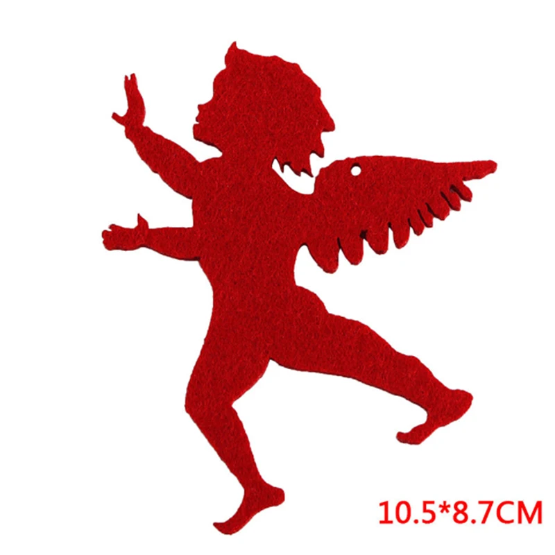 Симпатичные нетканые нашивки с аппликацией в виде рождественской елки украшения