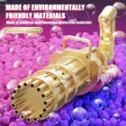 Детский автоматический пистолет для пузырей Gatling, игрушки, летняя машина для мыльных пузырей с водой 2 в 1, электрическая машина для пузырей для детей, Подарочные игрушки