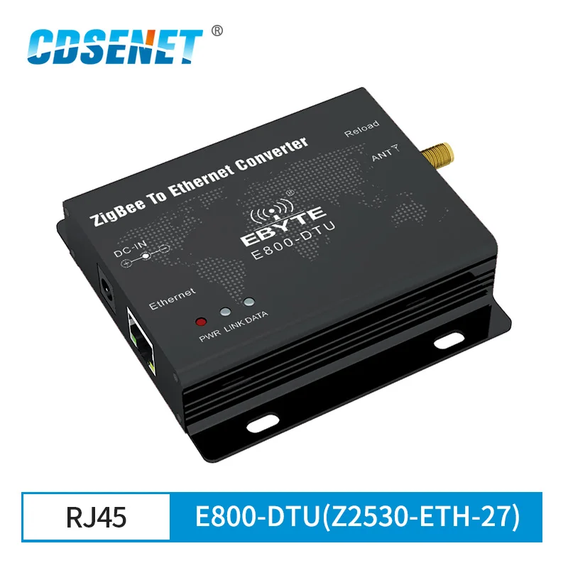 CC2530 ZigBee Ethernet беспроводной модуль приемопередатчика данных 27 дБм порты TCP UDP