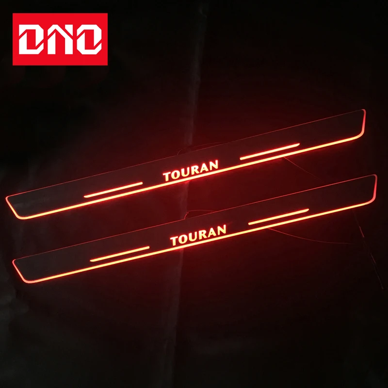 

DNO Trim Pedal LED Car Light Door Sill Scuff Plate Pathway Dynamic Welcome Lamp For Volkswagen VW Touran 2010-2018