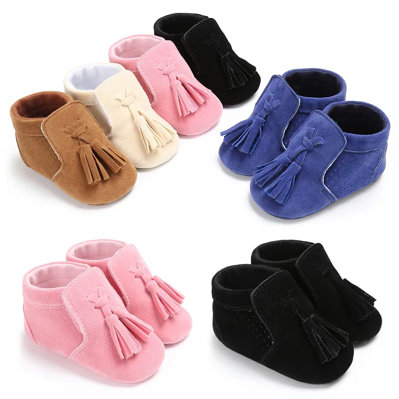Классические кроссовки с бахромой для новорожденных девочек обувь первых шагов
