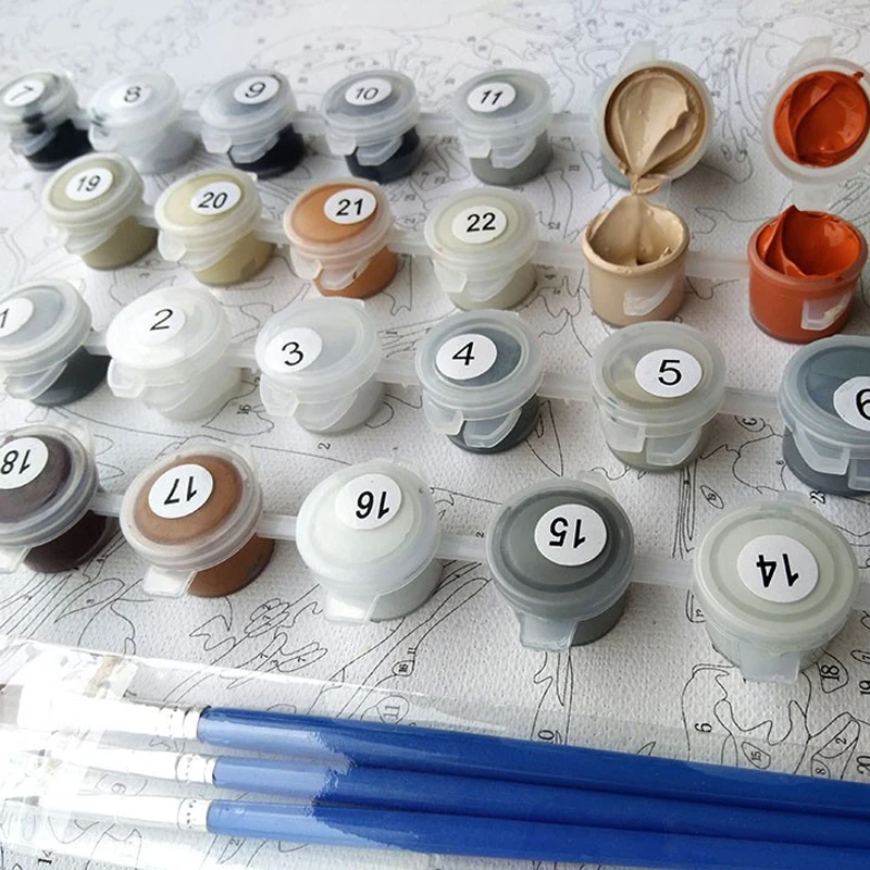 Красочные кошки животные DIY картина маслом по номерам для взрослых пинтурас пор нумерос стены искусства картины Раскраска по номерам домашний декор