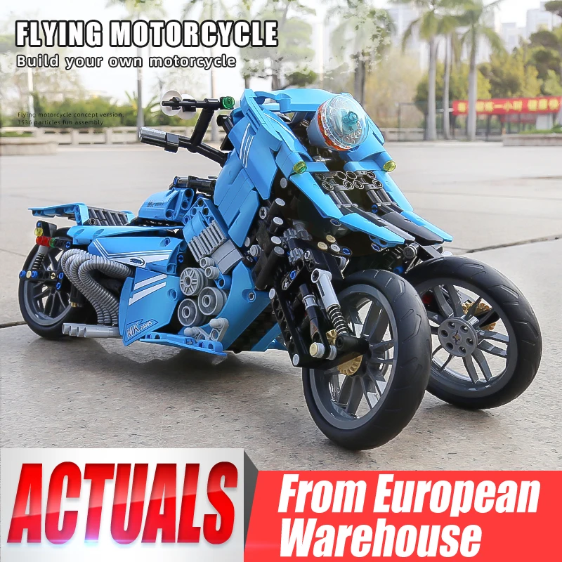 

MOULD KING 23009 Creative Fly Motorcycle Simulation Model Technical Building Blocks Bricks Toys Birthday Gifts for Chilren