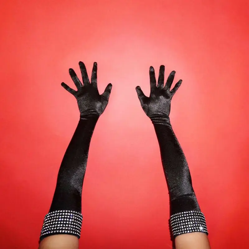 2020 женские длинные перчатки невесты солнцезащитные бриллиантовые Вечерние