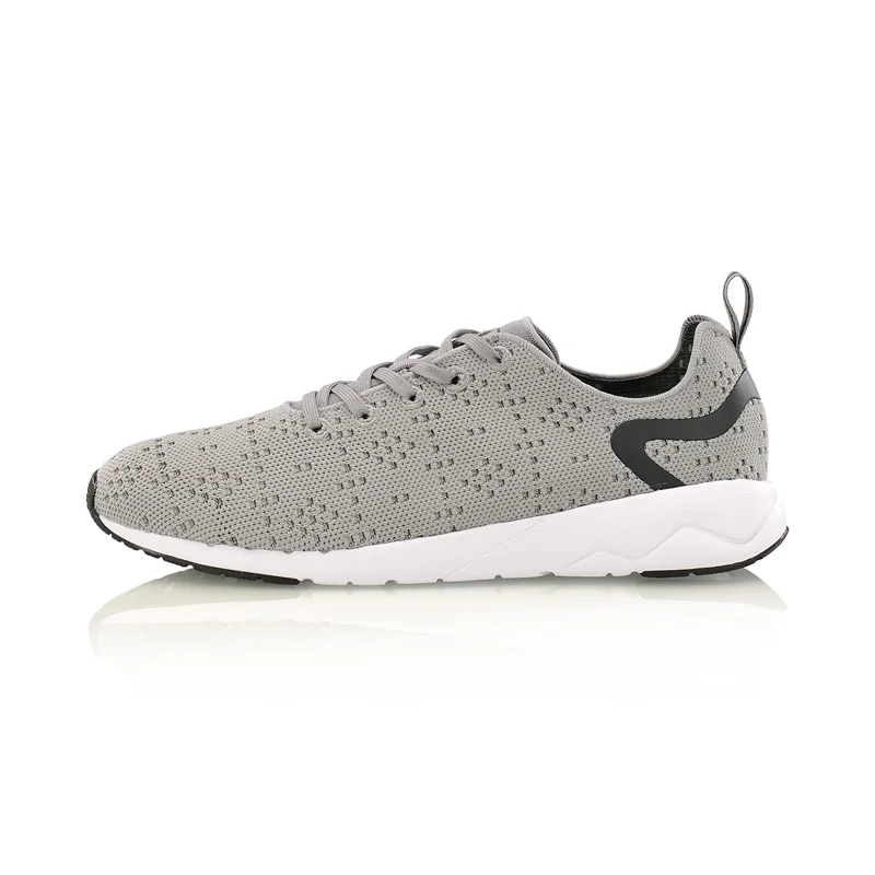 AGCM055-3H Li-Ning/Мужская обувь для отдыха; прогулочная обувь из моно пряжи; нескользящая подкладка; спортивная обувь; дышащие кроссовки; AGCM055 YXB076 - Цвет: AGCM055-3H