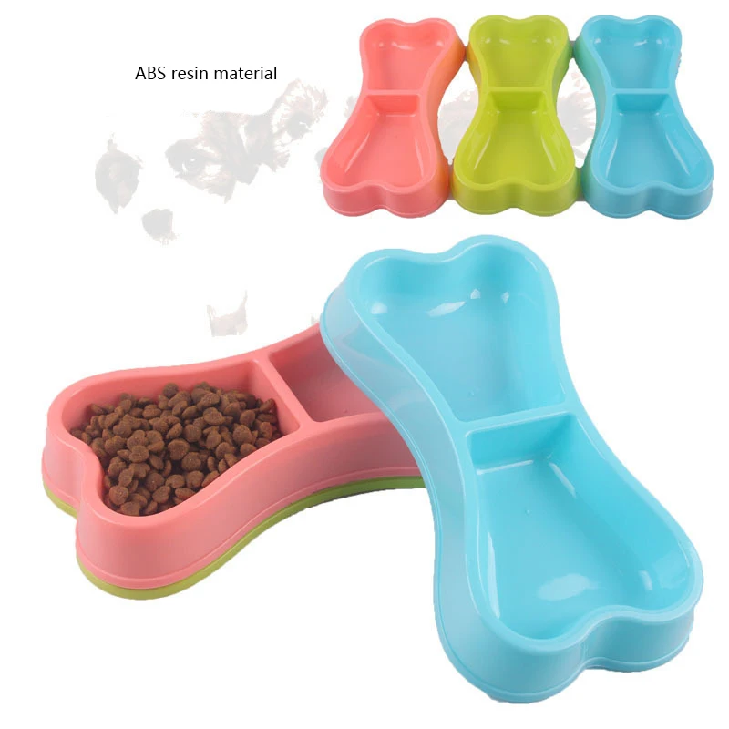 

Pet Bowl cat dog water bowl plastic Feeder bowl bone-shaped pet food bowl Питьевой фонтанчик для кошек и собак
