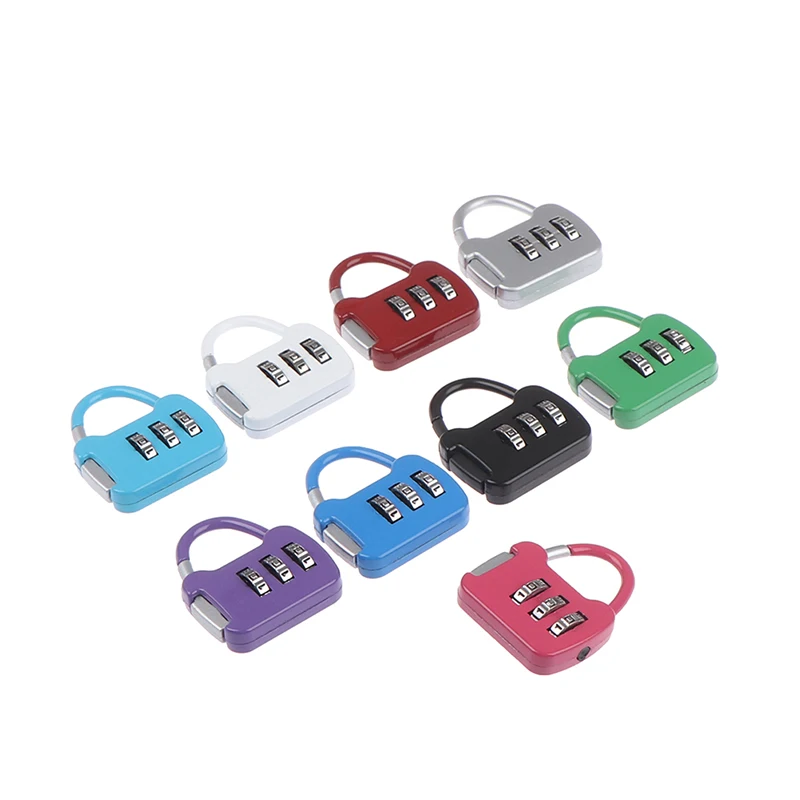 

Travel Mini Zinc Carrying Luggage Case Security Lock Portable Code Combination Password Lock Backpack Lock Padlock