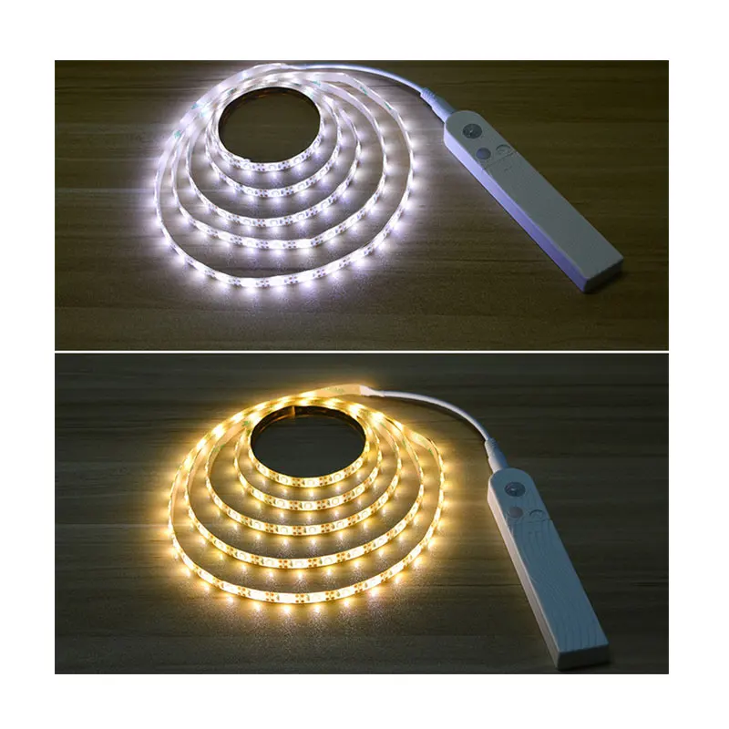 

5V waterproof 60 light positive white warm white human body induction light with wardrobe cabinet light bar