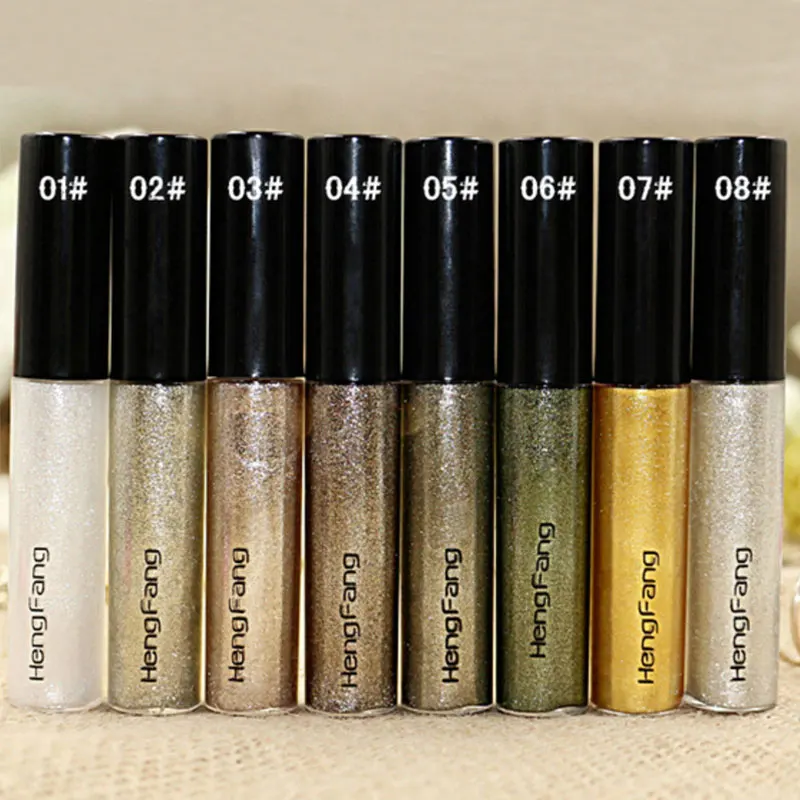 1 шт. профессиональные блестящие веки 8 цветов жидкая подводка для глаз
