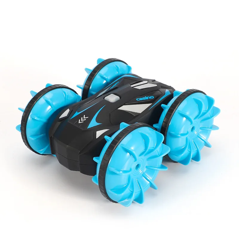 

2.4G remote control four-wheel drive amphibious stunt waterproof off-road double-sided driving charging tank drift 1/20 car toy