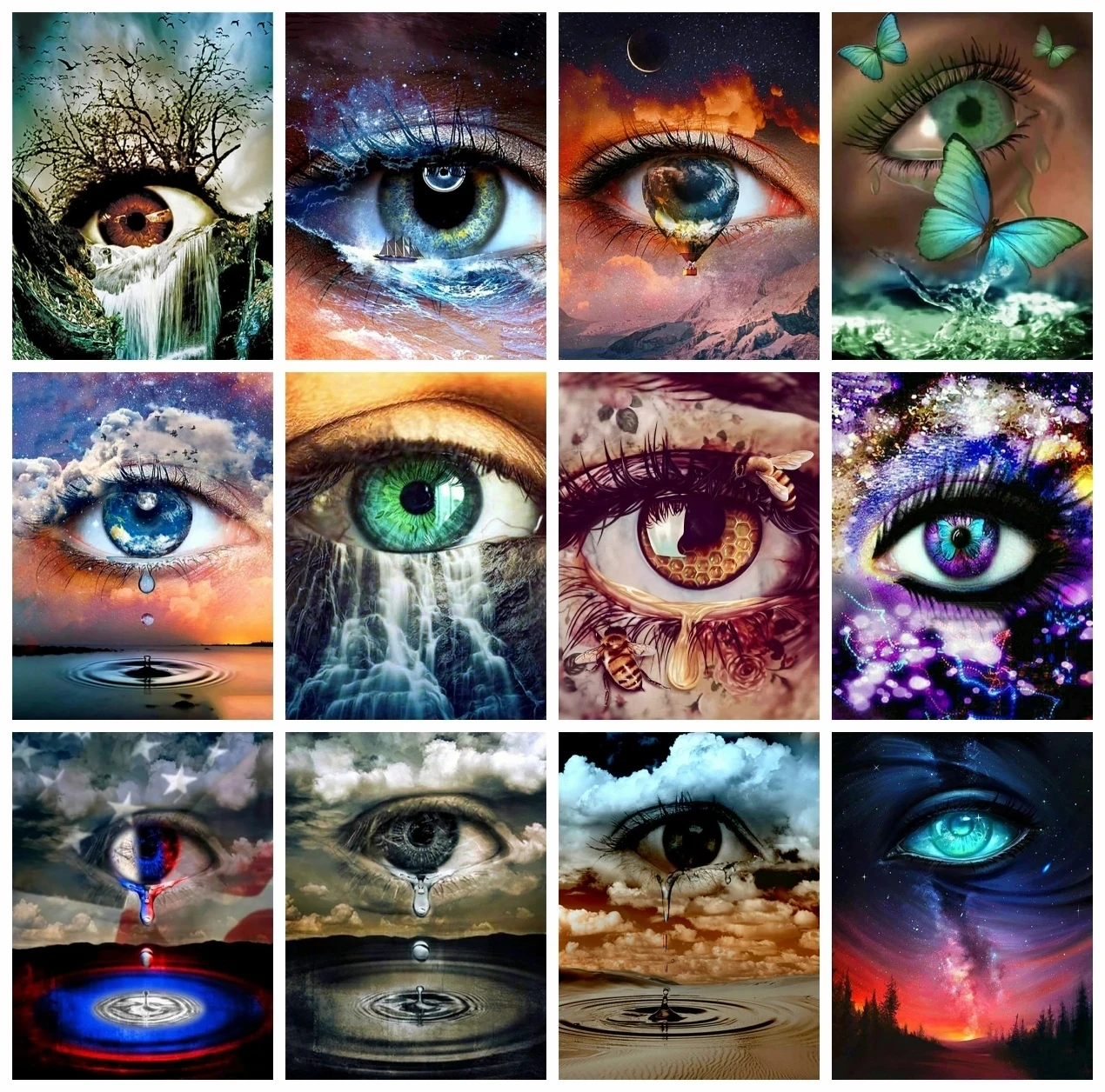 

Алмазная вышивка «Водопад», мозаика с квадратными стразами, портретная картина, наборы для вышивки крестиком, домашний декор