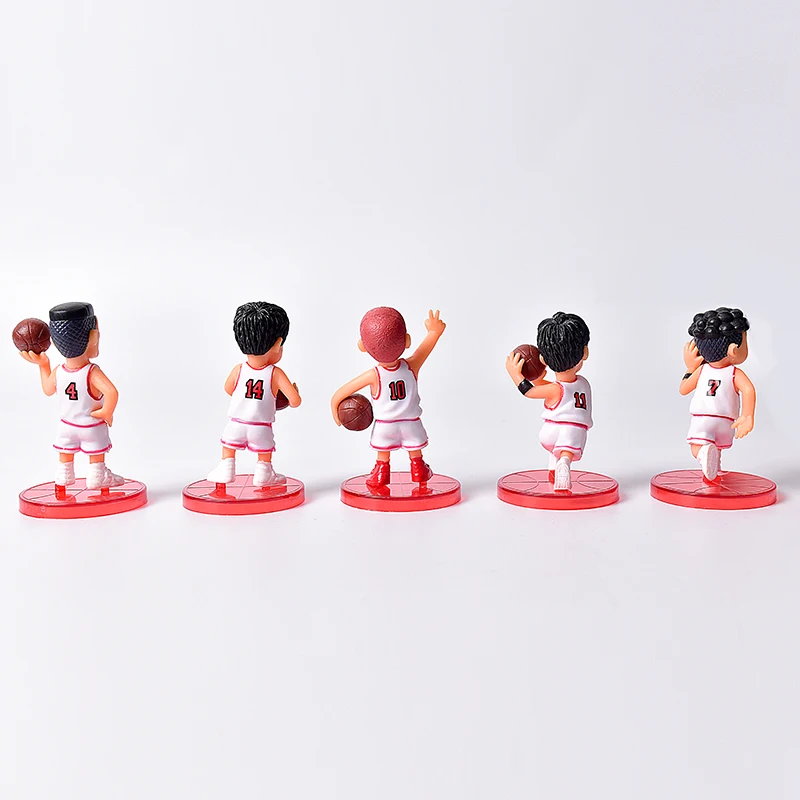 5 шт./лот SLAM DUNK Shohoku баскетболист Фигурки игрушки Hanamichi Rukawa Kaede Sakuragi аниме модель игрушки