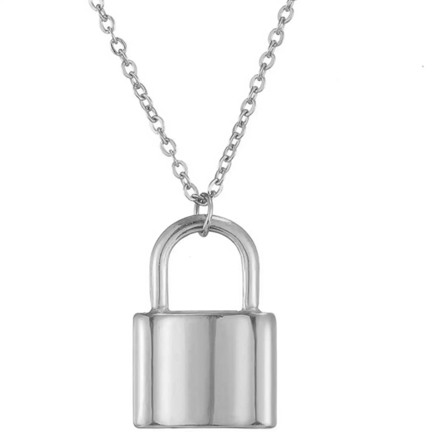 C2180 Vintage Lover's Lock Pendant Choker Necklace Steampunk Clavicle Golden Chain Necklace Collier Valentine's Day Gift - Окраска металла: C2180