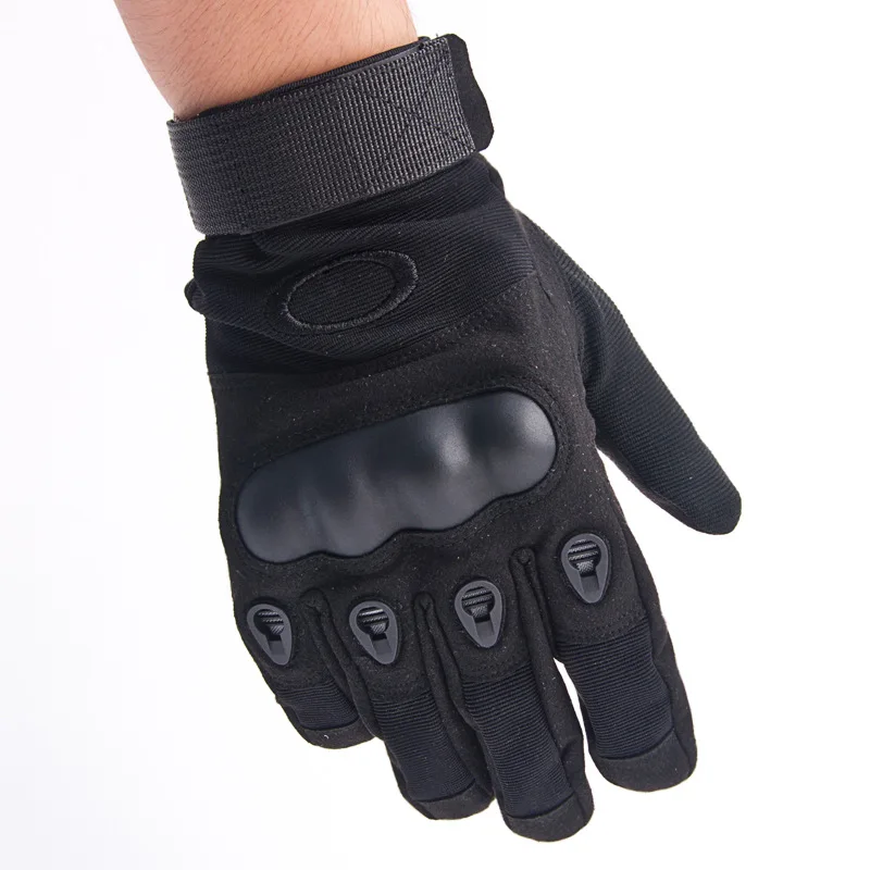 

Men's Tactical Gloves Full Length Fingers Plus Velvet Motorcycle Riding Bike Non-slip Wear-resistant Special Force
