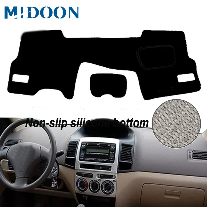 MIDOON для Toyota VIOS 2002 2003 2004 2005 2006 2007, чехлы для стайлинга автомобилей, коврик для приборной панели, солнцезащитный тент, крышка для приборной панели