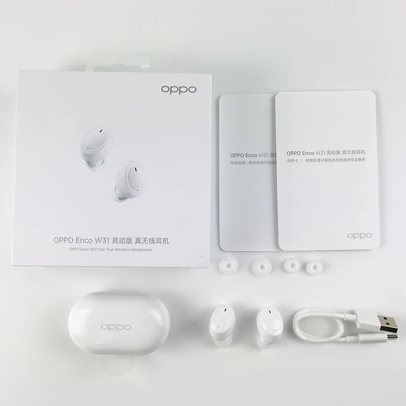 OPPO Enco W31 Lite беспроводные наушники TWS Bluetooth 5 0 улучшенные басы IP55
