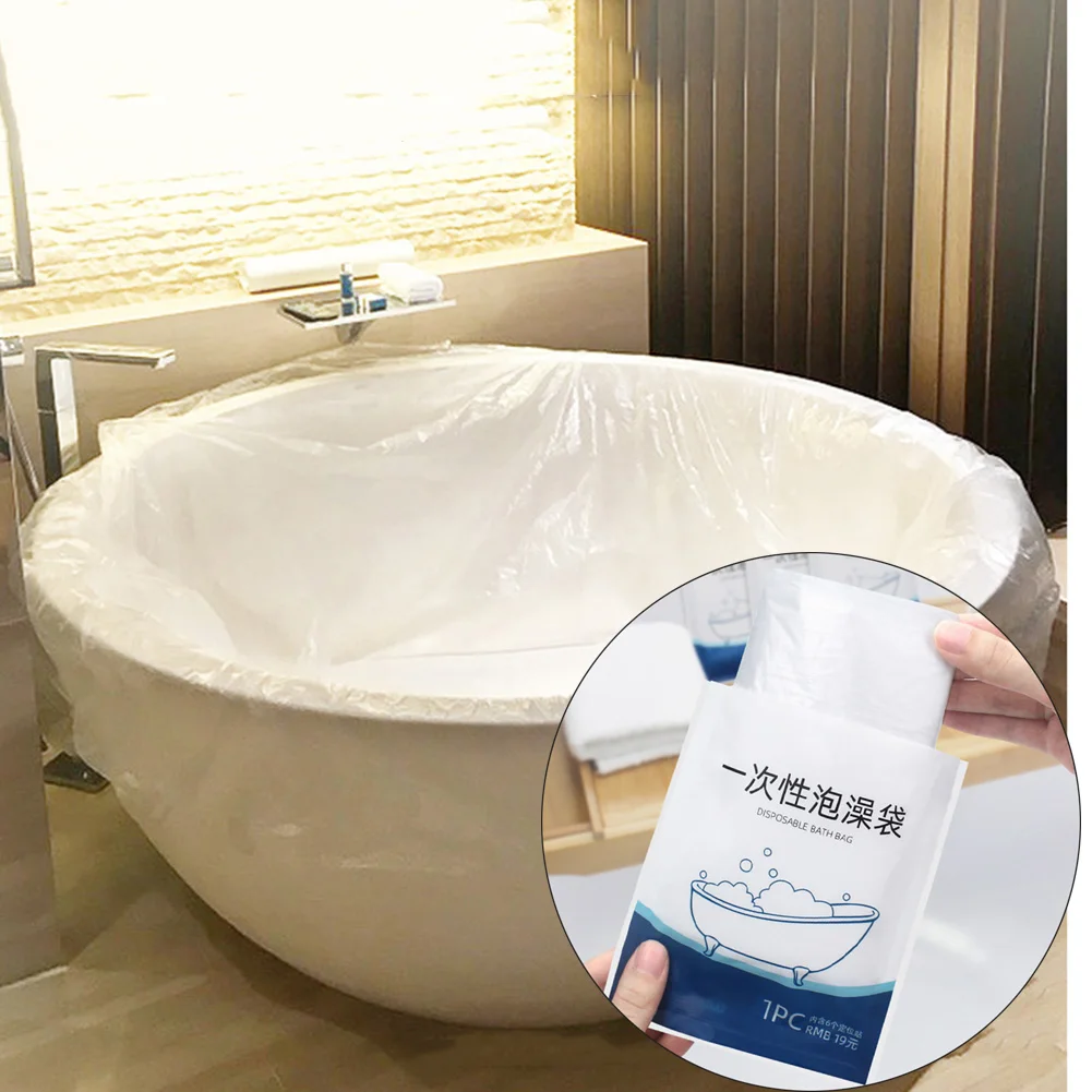Большая одноразовая складная пластиковая сумка для ванной взрослых|Уличные