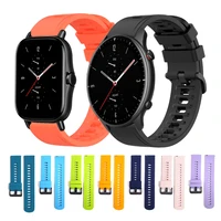 20mm 22mm silicone sport band for huami amazfit gtr 2 wrist strap for amazfit gts 2 bip s stratos 3 replaceable watchbands