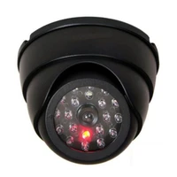 led light fake camera black outdoor cctv fake simulation dummy camera home surveillance security dome mini camera flashing