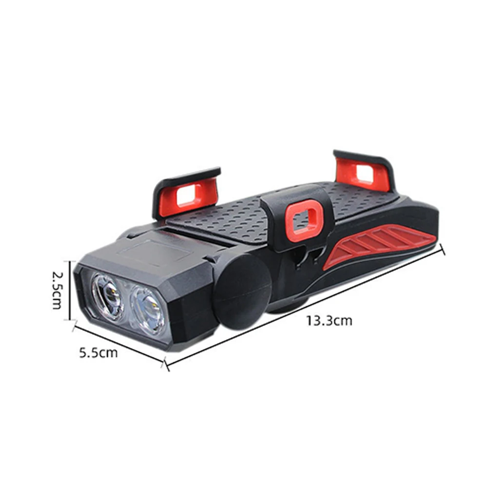 Велосипедсветильник 4 в 1 светодиодный с зарядкой от USB | Спорт и развлечения