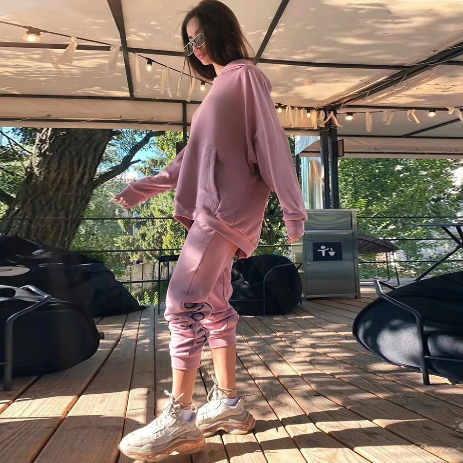 2020 новый осенний Женский Повседневный модный свободный свитер с капюшоном и