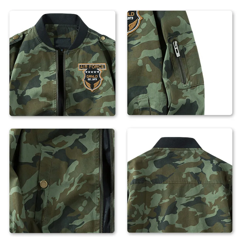 

YOUTHUP 2020 Autumn New Male Jacket Men Air Force Bomber Coat Cool Military Men's Windbreaker Pilot Baseball Jackets Two Colors
