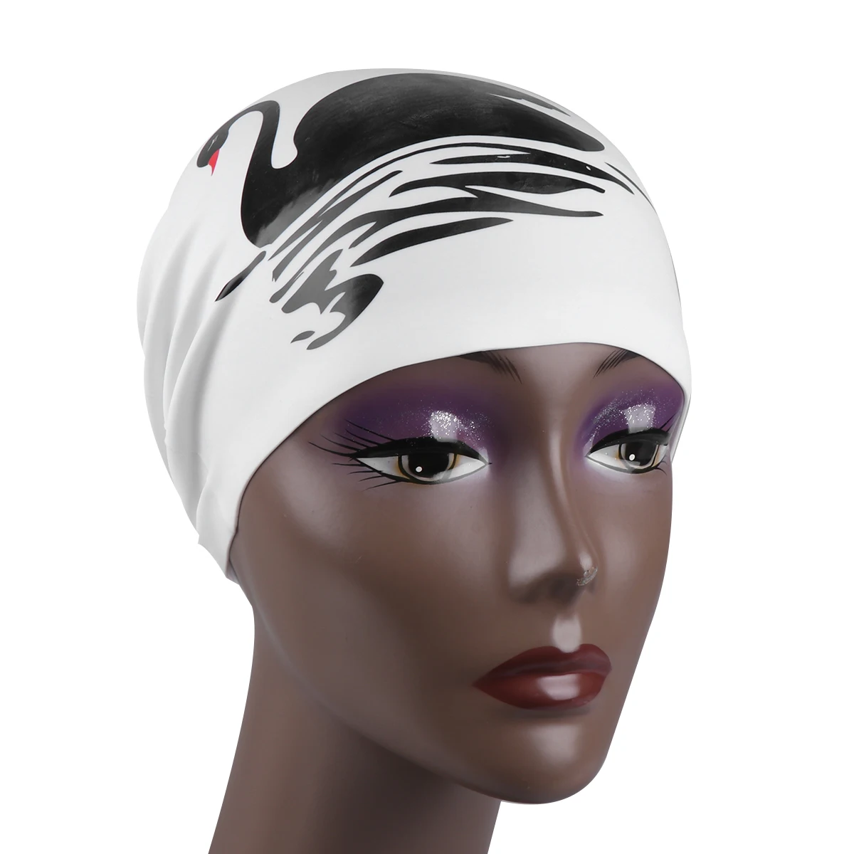 1 шт. водонепроницаемая защита для ушей лебедь длинные волосы практичная шапочка