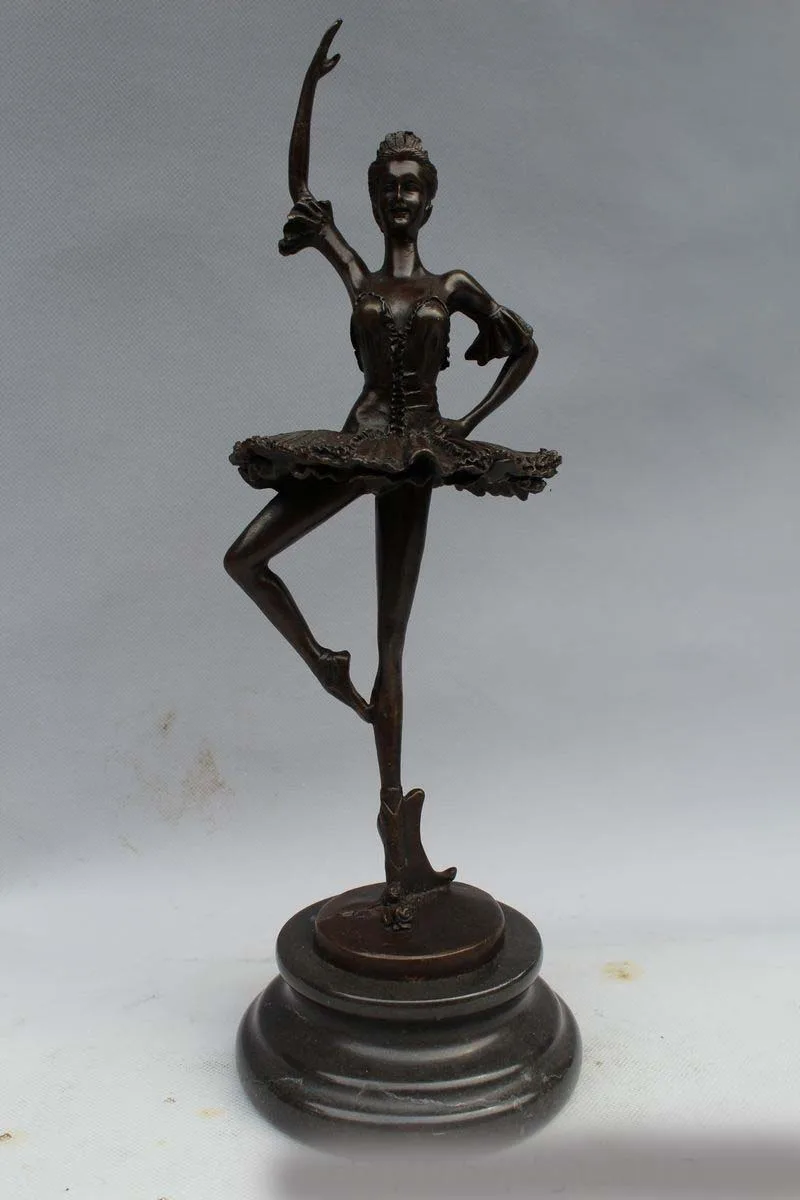 14 &quotскульптура Западное искусство Бронзовая мраморная Белль женщины танцующая