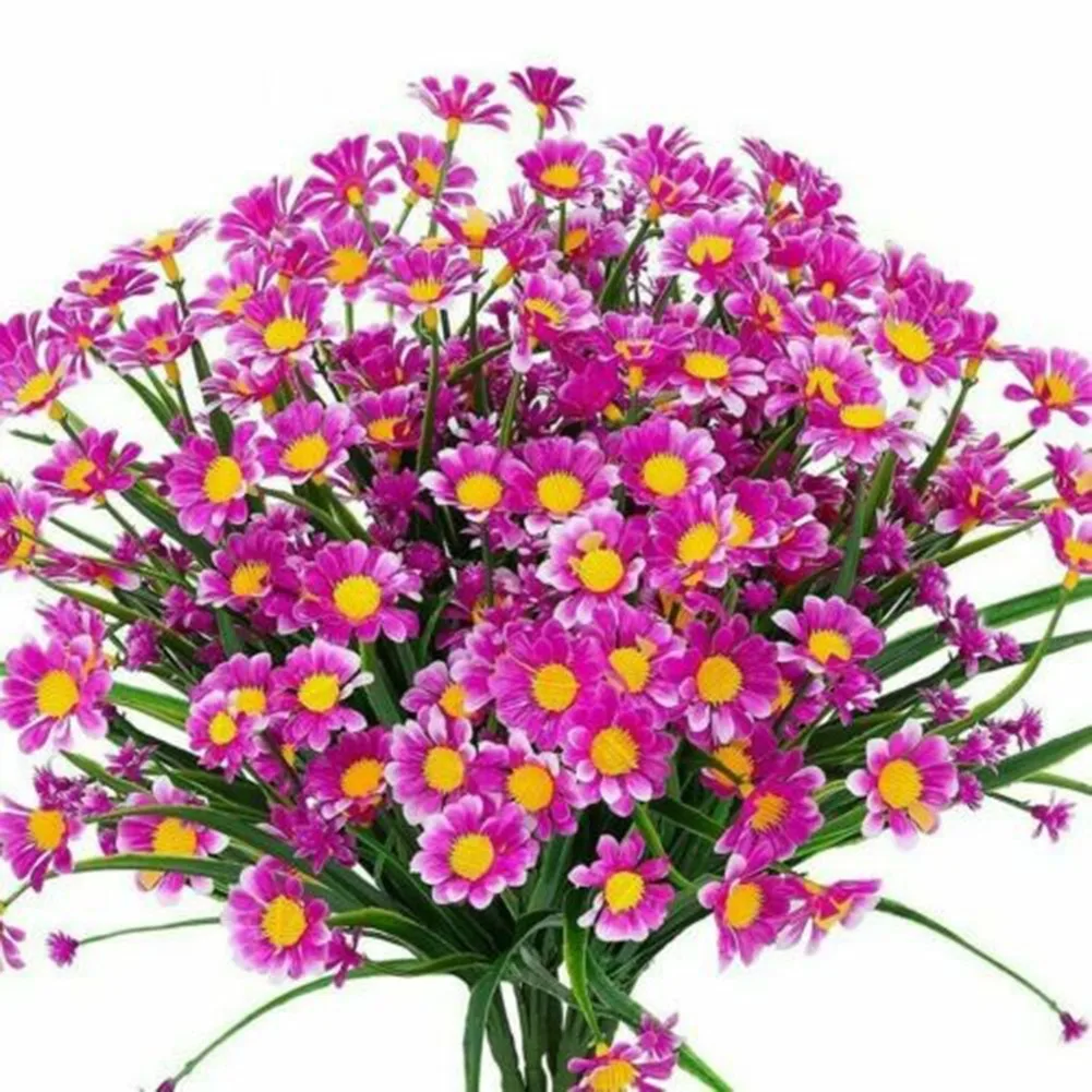 

4 Bundles Artificial Fake Daisy Flowers Bouquet Party Garden Plants Home Decoration Outdoor Appliance
