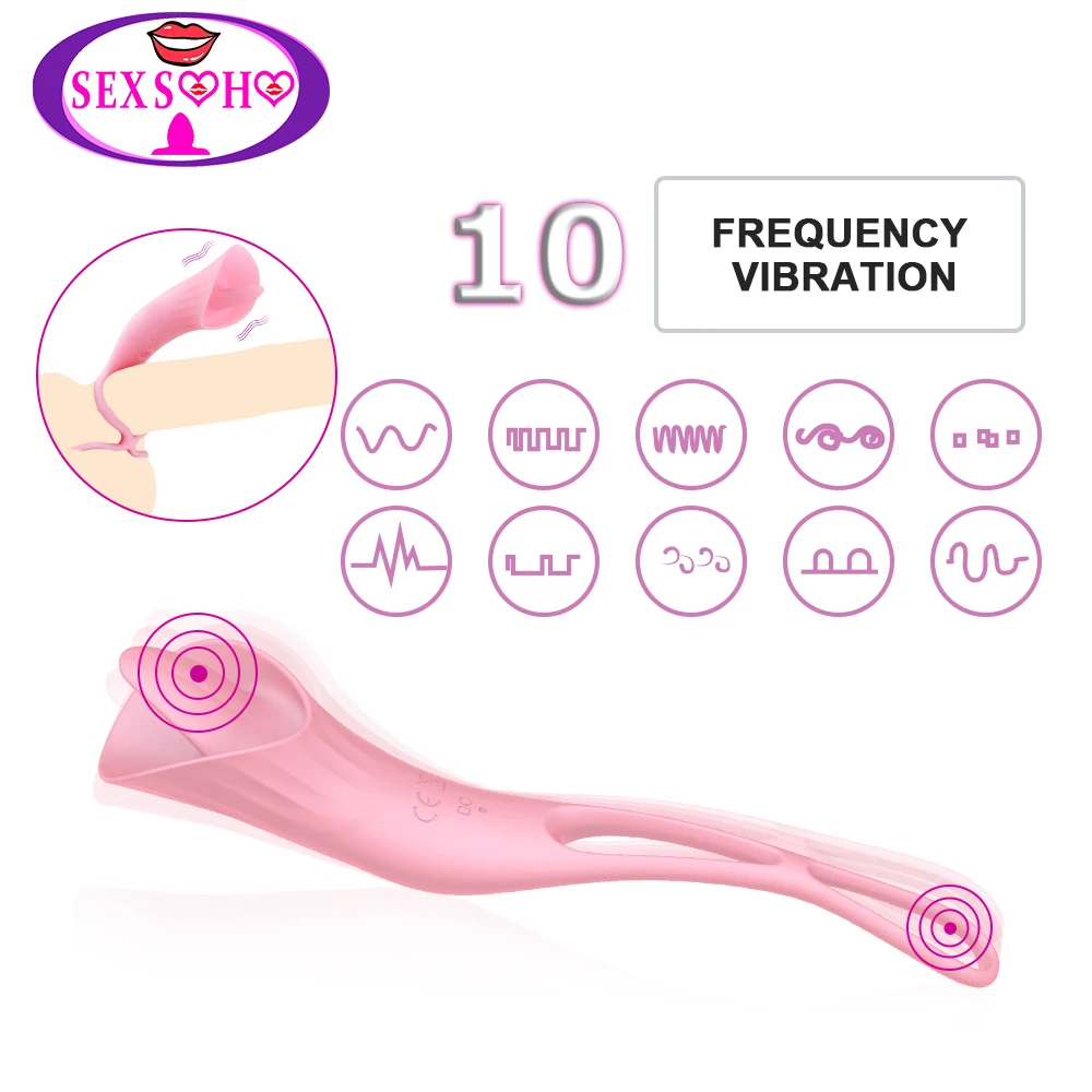 Носимый язык лизающий телефон 10 скоростей соска клитора анального секса