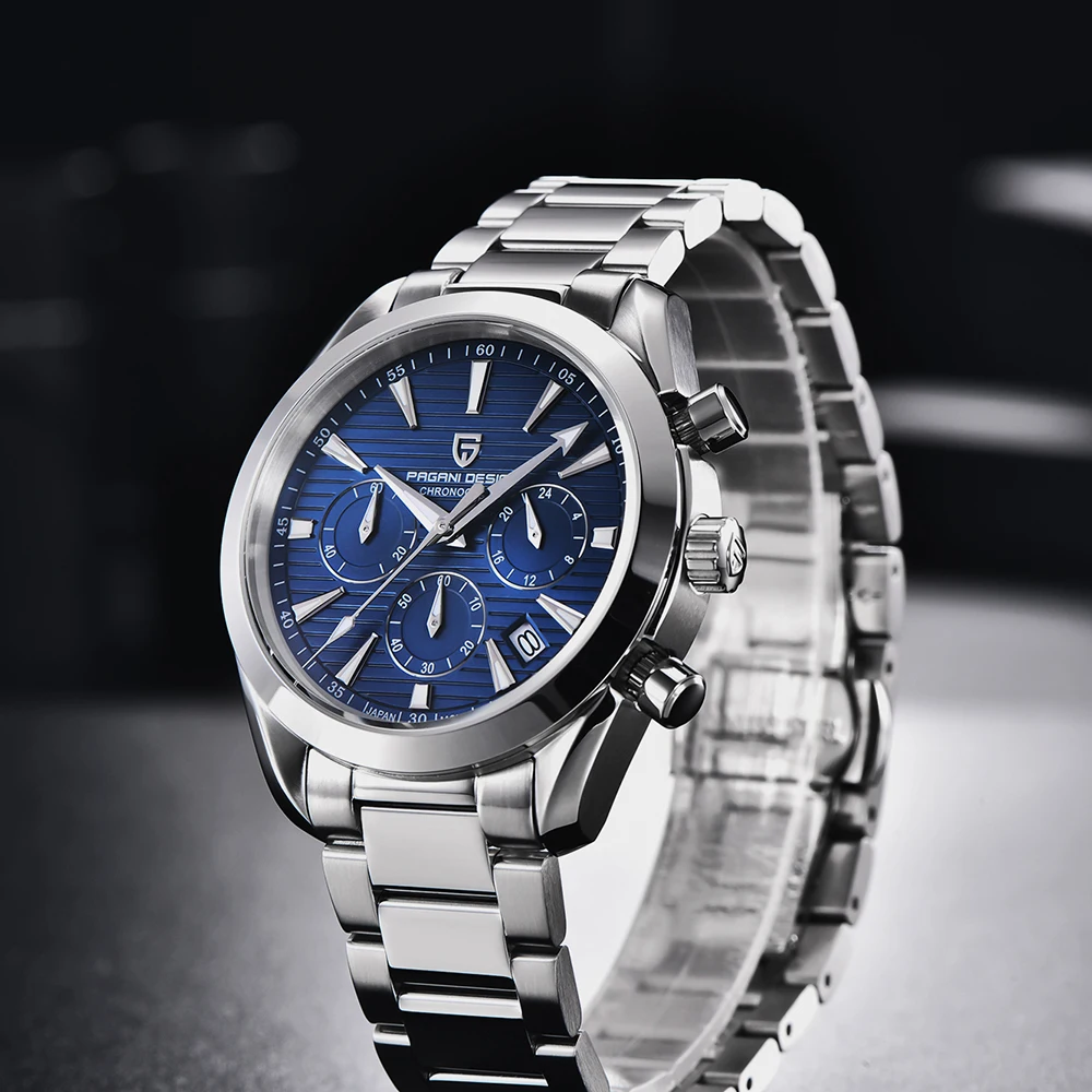 2021 New PAGANI Design Top Brand Men's Sports Quartz Watches Sapphire Stainless Steel Waterproof Chronograph Luxury Reloj Hombre enlarge