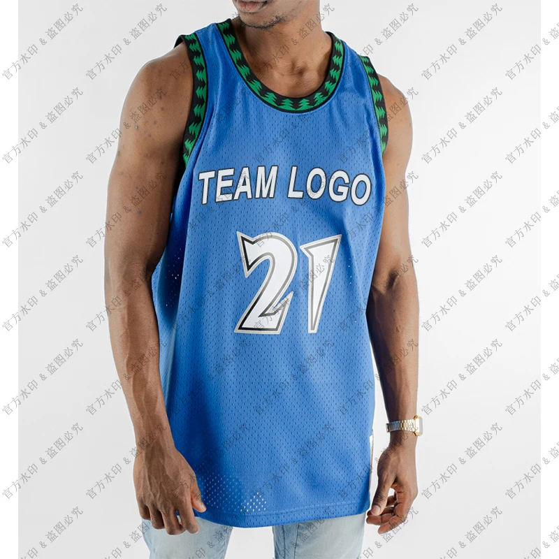 

2021 Men New American Basketball Jerseys Clothes Minnesota Timberwolves Kevin Garnett European Size Ball Pants T Shirts 2XL