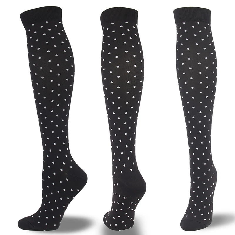 

4/5/6/7 Pairs Compression Socks Men Women Knee High Sports Socks for Cycling Running Marathon Varicose Veins Nurse Socks