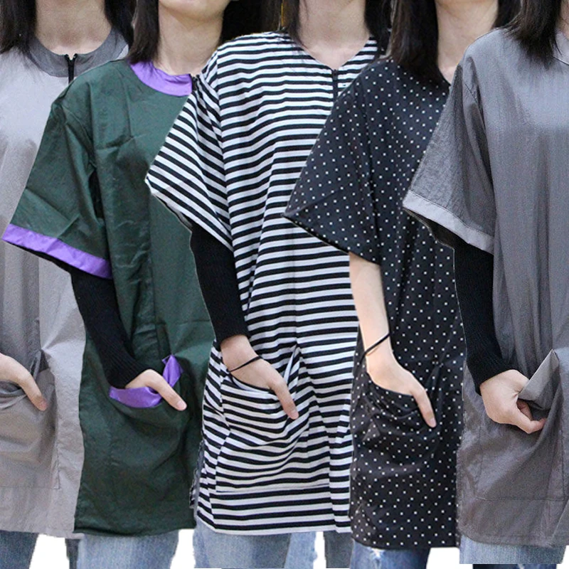 

Pet Grooming Work Clothes Waterproof Uniform Hair Salon Hairdressing Short Sleeve Work Clothes Barber Shop Waterproof Apron