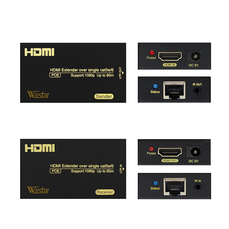 Удлинитель HDMI через удлинитель POE Ethernet RJ45 5e/6 кабель как сплиттер | Электроника