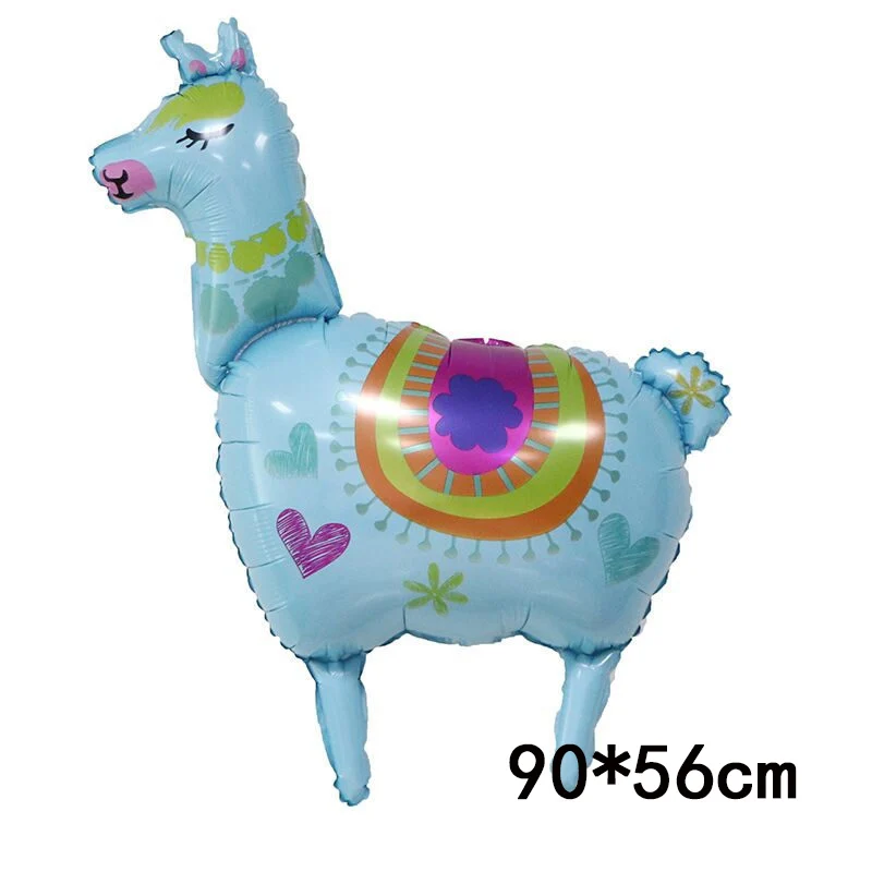 Животные Альпака С Днем Рождения Фольга Воздушный шар трава грязевая лошадь