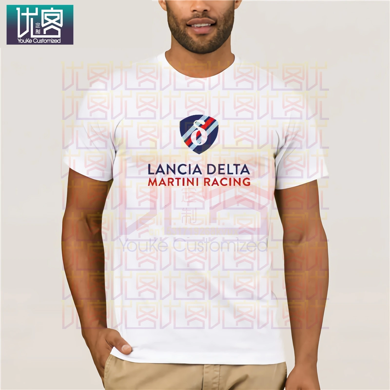 Lancia Martini футболка для мужчин Новые повседневные футболки с принтом в стиле хип