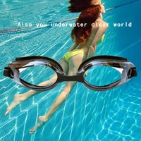 waterproof anti fog hd swimming glasses unisex adult silicone swimming goggles with myopia degree goggles swim eyewear