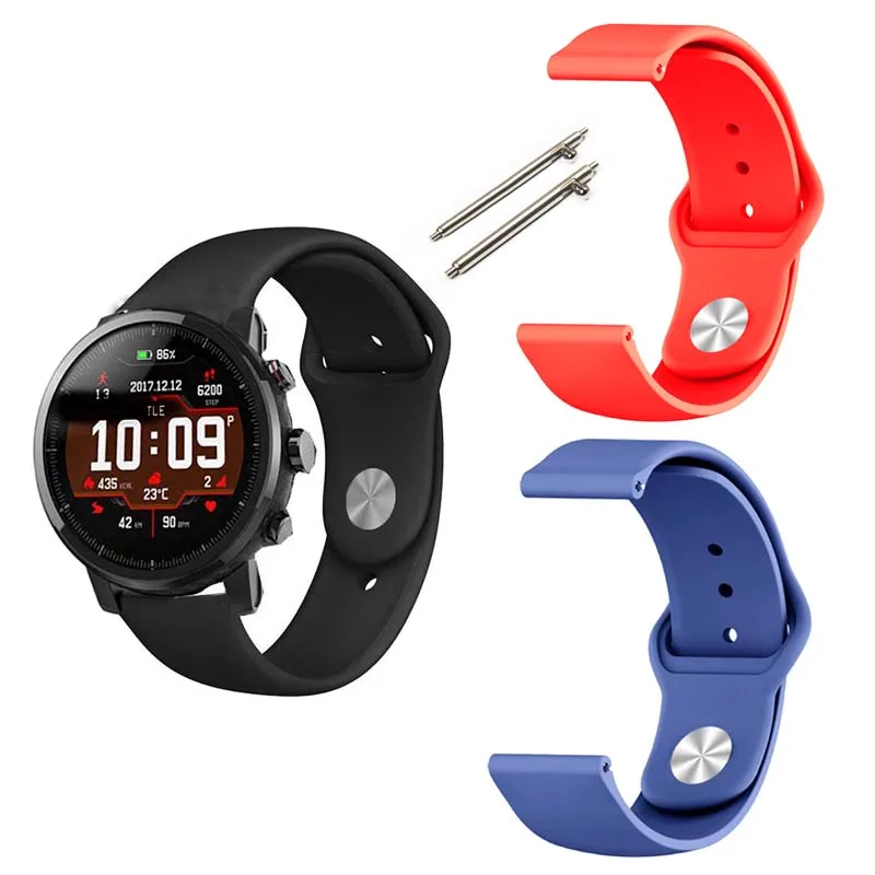Ремешок для Xiaomi Amazfit GTR 47 мм Pace Stratos 3 2 2s huawei GT 46 Honor Magic Dream samsung Galaxy Active