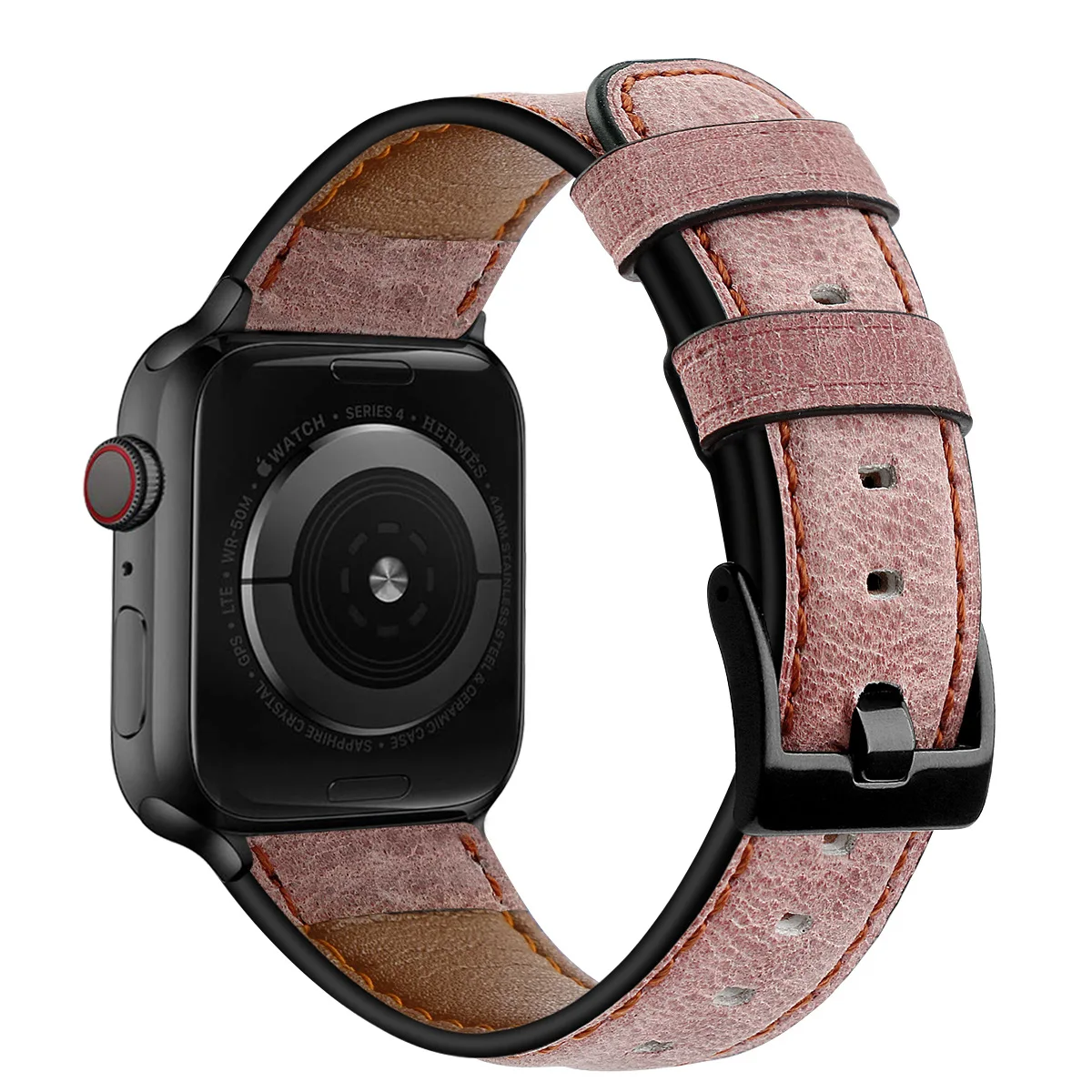 Роскошный ремешок из натуральной кожи для iwatch 44 мм 42 мм кожаный ремешок для apple watch 4 5 ремешок браслет для iwatch 5 4 3 2 38 мм 40 мм