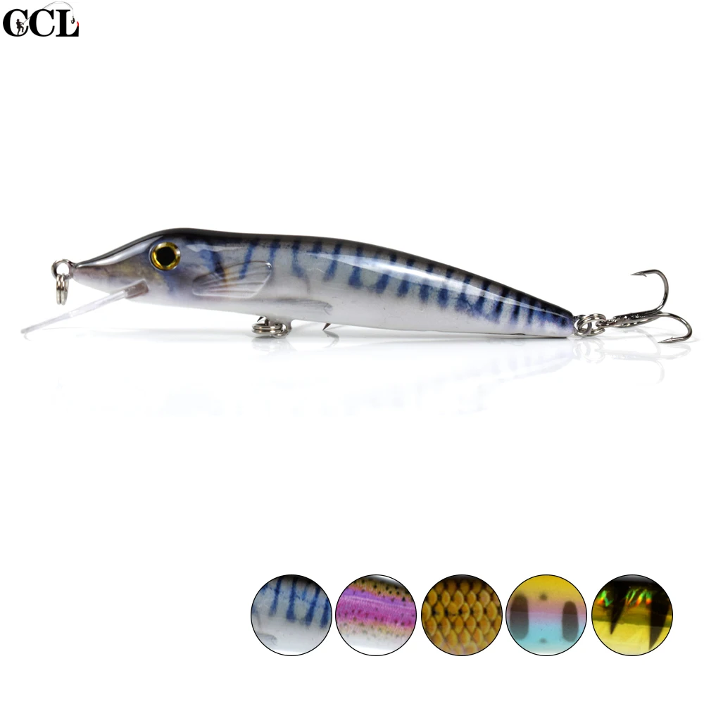 

4.9 Inch 13 G Pike Minnow Lure Fishing Hard Plastic 3D Eyes Floating Wobbler Lures Musky Bass Fishing Tackle