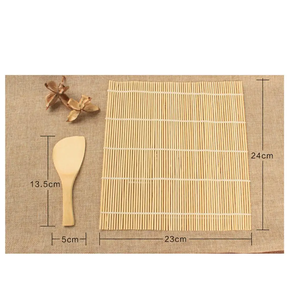 HobbyLane Bamboo Sushi Mat Roller Blind + Rice Paddle Shovel Kitchen Food Accessories Tool Set | Дом и сад