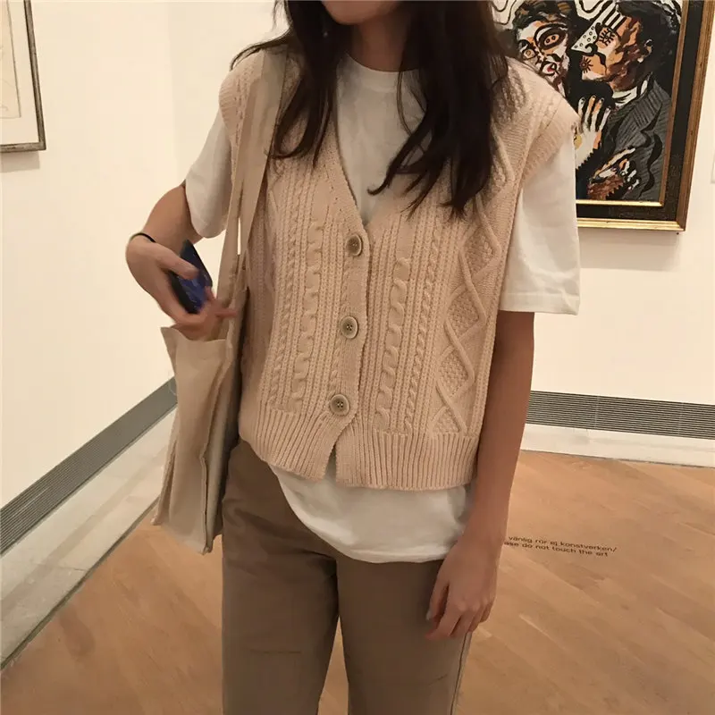 Hzirip v-образным вырезом жилет женский без рукава осень свежий 2019 Элегантный