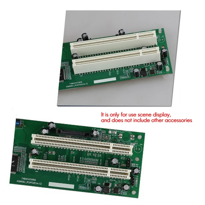 

Pcie to Dual Pci Slot Expansion Card Support for Capture Card Sound Card Network Card Monitoring Card