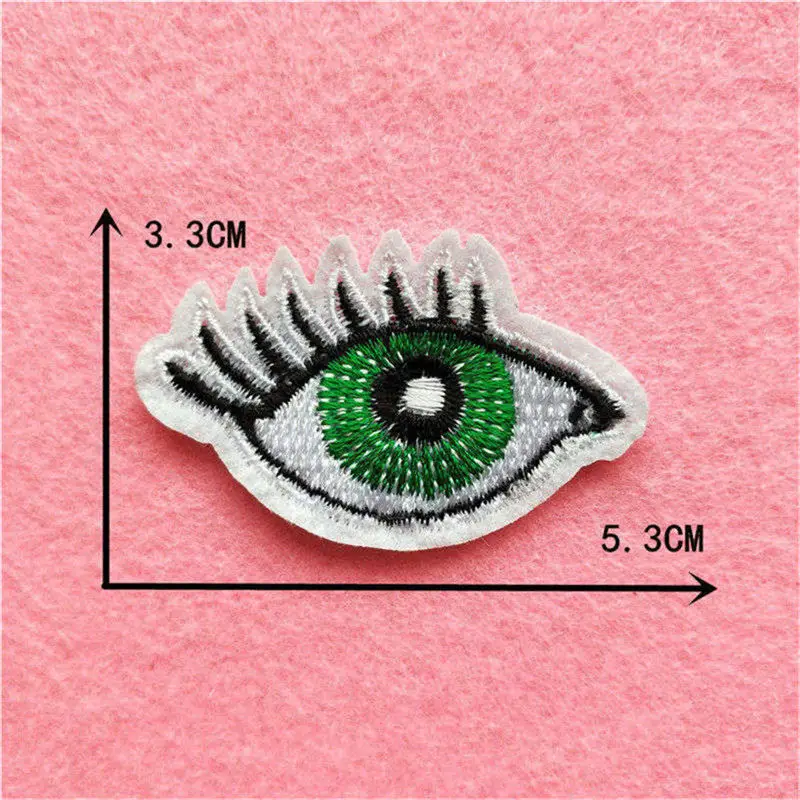 Тканевые значки с глазами декоративные нашивки для украшения джинсов сумок шляп
