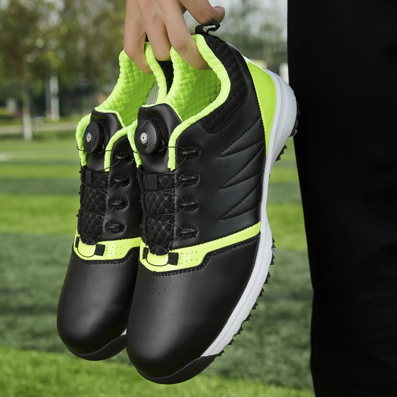 Мужские Нескользящие кроссовки профессиональная дышащая обувь для гольфа