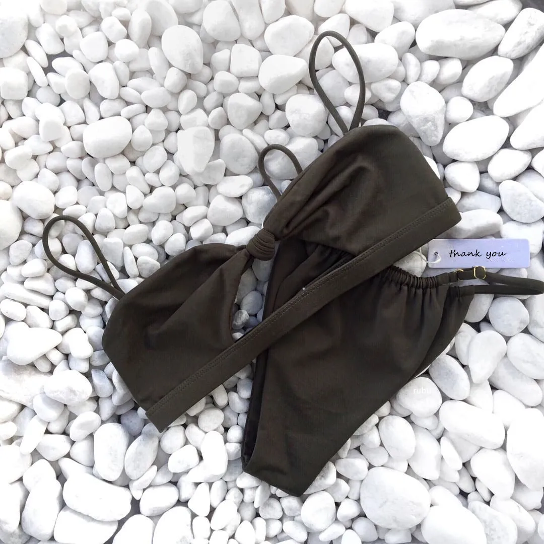 

2021 Hot Sale New Design style Women Casual Swimwear Sweatwear swim Sexy Fashion Soft Good Fabric Bikinis Set YX022