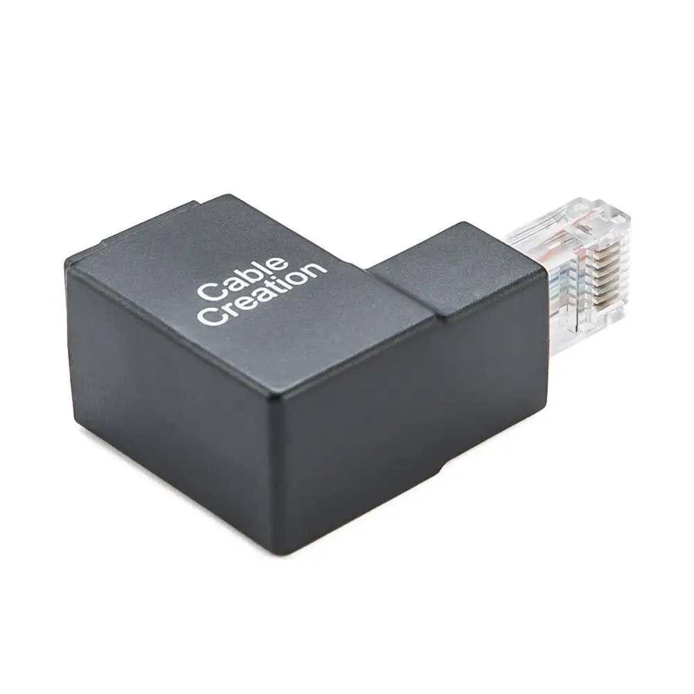 Ethernet адаптер 90 градусов и 270 RJ45/8P8C мама к папа Cat5e/Cat6 Up Угол | Компьютеры офис