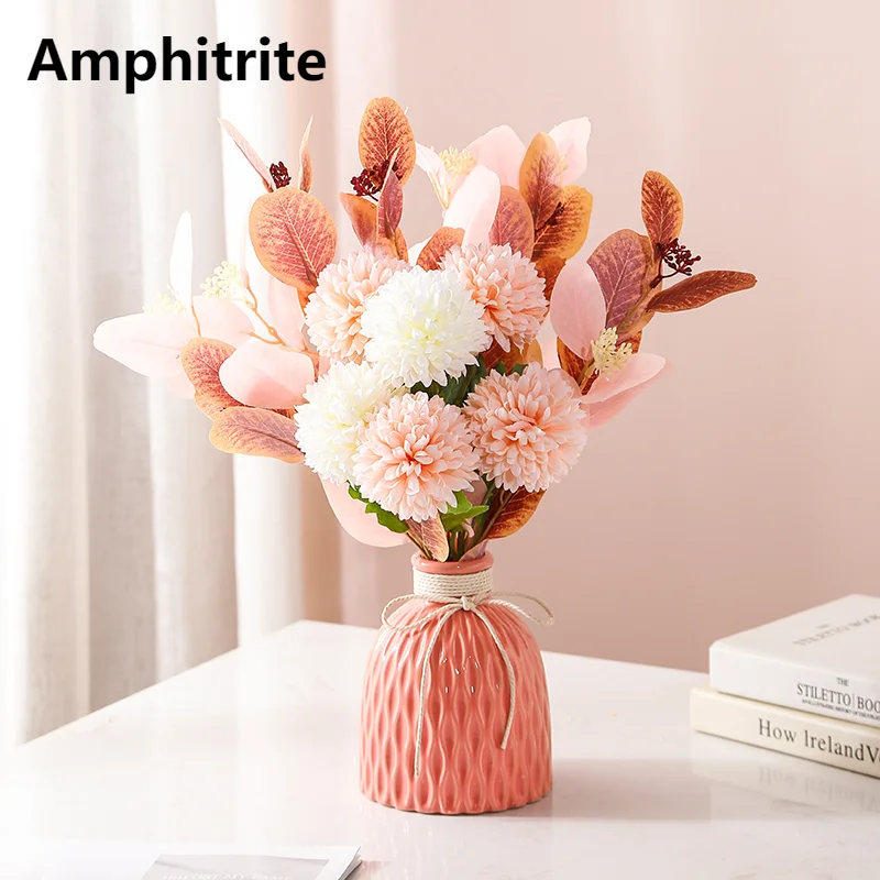 

Nordic Ceramic Vase With Artificial Flowers Simple Modern Decoration Home Room Be Flower Pots For Wedding Decoration Houses