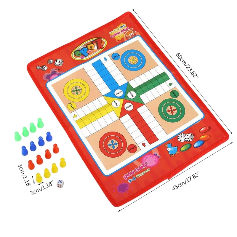 Детская Классическая шахматная игра Нетканая доска современные шахматы с лудом